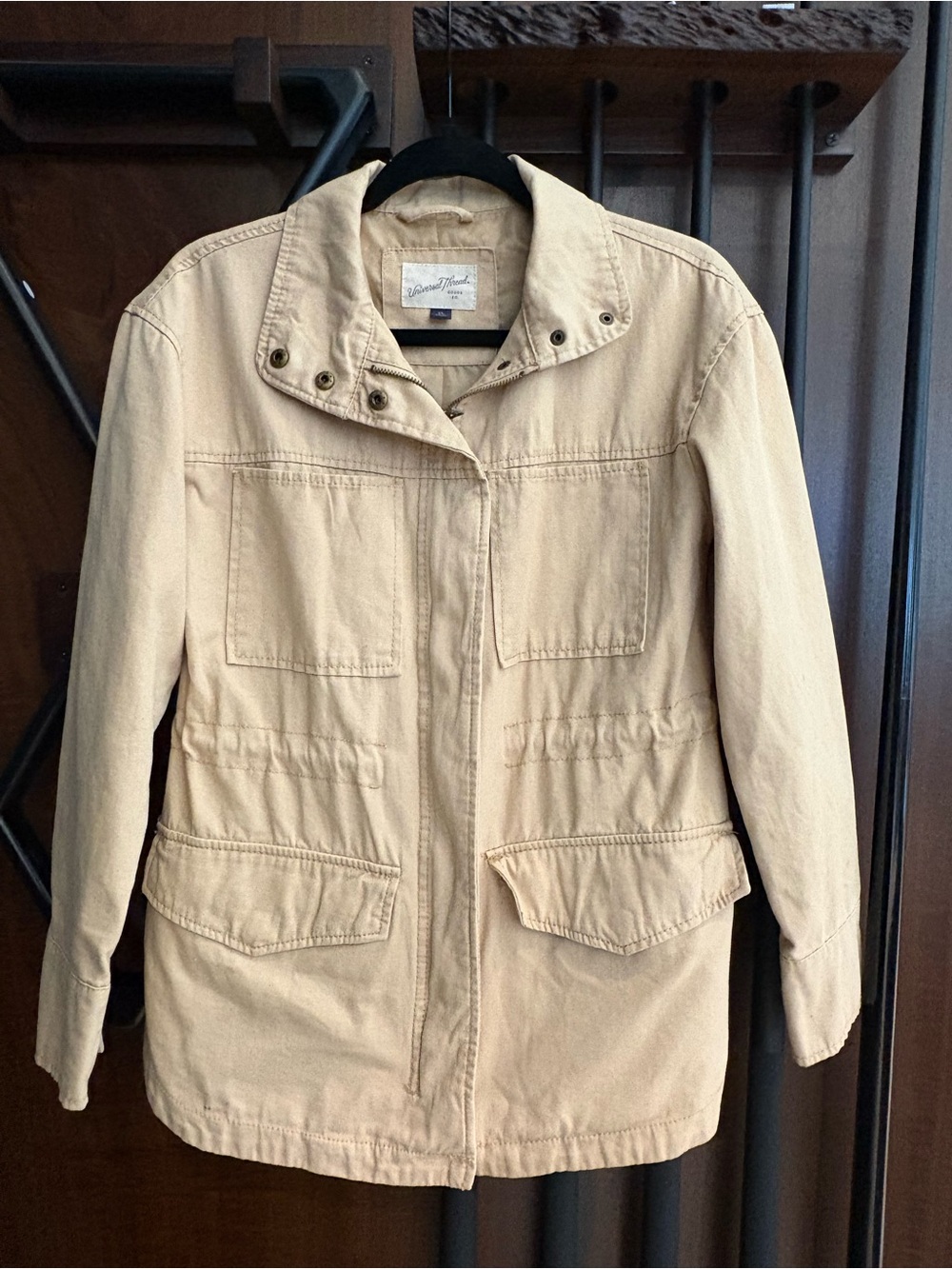 Universal Thread Tan Utility Jacket with Front Pockets - Picture 2 of 14